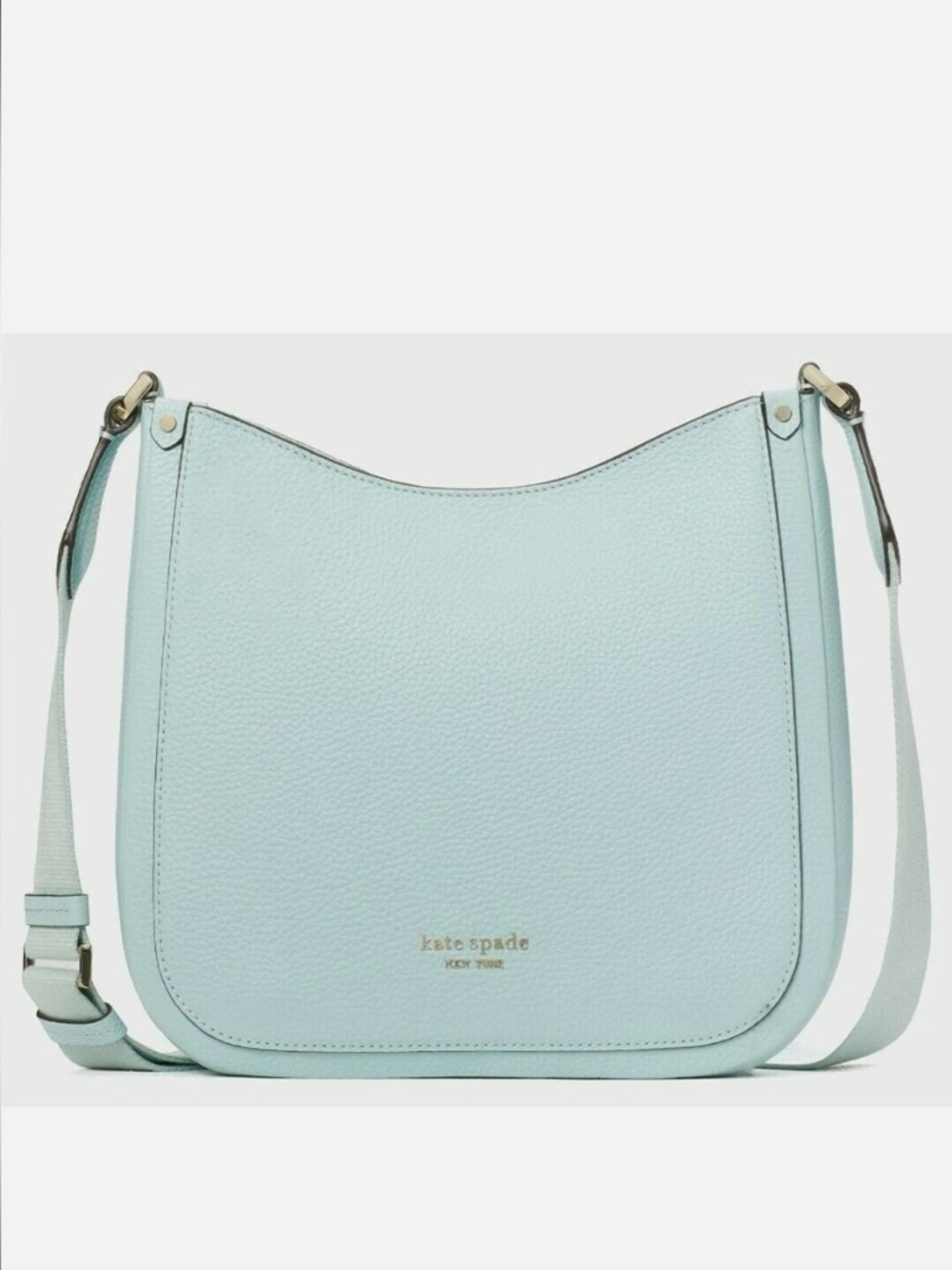 Kate Spade Roulette Messenger in Blue Leather Crossbody Bag